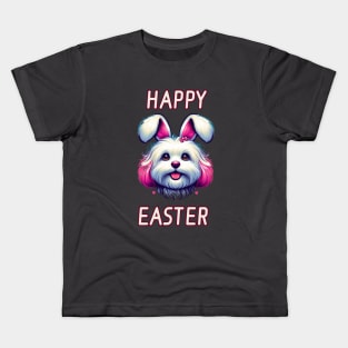 Maltipoo Easter Bunny Kids T-Shirt